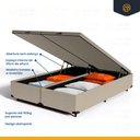 Ver imagem 3 de Cama Box Baú com Colchão de Espuma D33 Pillow Top Comfort Luxo King 193cm