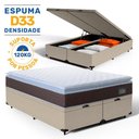 Ver imagem 2 de Cama Box Baú com Colchão de Espuma D33 Pillow Top Comfort Luxo King 193cm