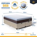 Ver imagem 4 de Cama Box Baú com Colchão de Espuma D33 Pillow Top Comfort Luxo King 193cm