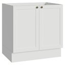 Ver imagem 1 de Balcão de Cozinha 80 cm 2 Portas (sem Tampo) Branco Vik Madesa