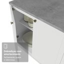 Ver mais imagens de Balcão de Cozinha 80 cm 2 Portas (sem Tampo) Branco Vik Madesa