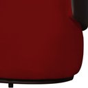 Ver imagem 3 de Sofá 2 Lugares Beatriz com Composê Corino Marrom Suede Vermelho - Vallisa Decor