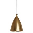 Ver imagem 1 de Luminária Metal Bishop Dourada Diam 22 cm