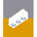 Ver imagem 3 de Spot Sobrepor Quadrado Kube - 1 Luz - Dicroica Gu10 - Branco
