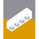 Ver imagem 4 de Spot Sobrepor Quadrado Kube - 1 Luz - Dicroica Gu10 - Branco
