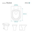 Ver imagem 3 de Tampa de Vaso Antimicrobiano Nuova Branco para Bacia Deca