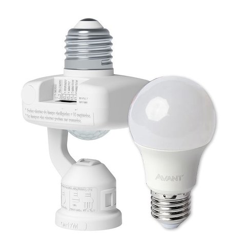 Sensor de Presenca C/soquete E27 Qa17m Qualitronix