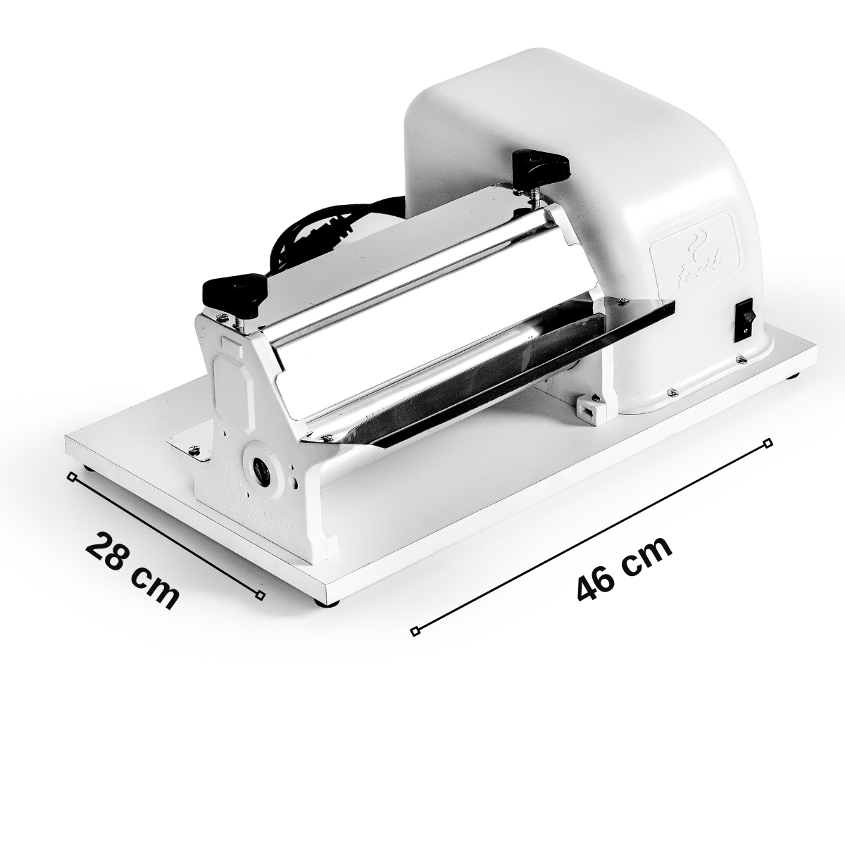 Cilindro Elétrico Laminador de Massa Pizza Pão Rolo 25 Cm - 4