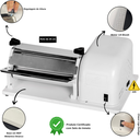 Ver imagem 5 de Cilindro Elétrico Laminador de Massa Pizza Pão Rolo 25 Cm