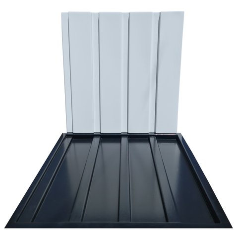 Forma 3d Gesso e Cimento Abs - Ripado 50x50