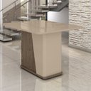 Ver imagem 5 de Conjunto Mesa com 4 Cadeiras Harmonia Marrom/Carvalho/Fendi