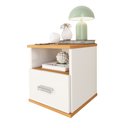 Ver imagem 2 de Mesa de Cabeceira Balli Multifuncional 2 em 1 Suspensa Gaveta Oculta Compartimento Secreto - Oliart