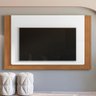 Painel Suspenso Roma 217cm Branco/cedro para Tv até 60” - Casa D - 2