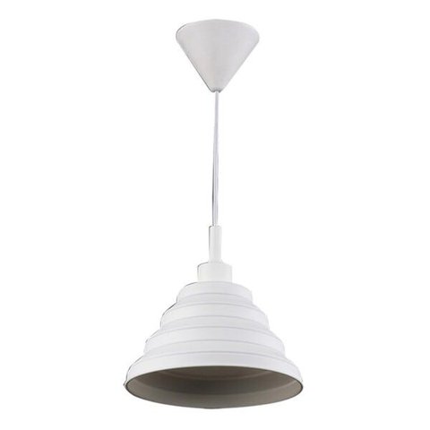 Luminária Teto Silicone Spring Shape Branca 24 x 24 x 14 cm