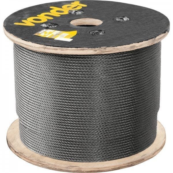 Cabo de aço polido alma de fibra 254 mm - 1" 6 x 41WS Vonder - 1