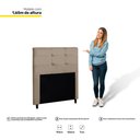 Ver imagem 3 de Cabeceira Cama Box Solteiro Luna 90cm Suede Bege - Desk Design