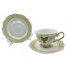 Jogo de Xícara Branco com Dourado para Café e Chá - 12 Peças - 3