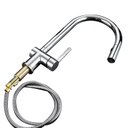 Ver imagem 1 de Torneira Gourmet Bancada Cozinha Retratil Ducha Monocomando 2 Modos de Jato Quente Frio