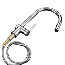 Torneira Gourmet Bancada Cozinha Retratil Ducha Monocomando 2 Modos de Jato Quente Frio - 1