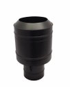 Ver imagem 1 de Chapéu Preto Tipo Canhão Sputinik para Chaminé de 100 mm de Diâmetro.