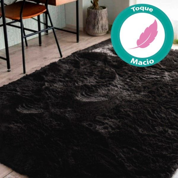 Tapete Preto Casen 200x140cm - 3