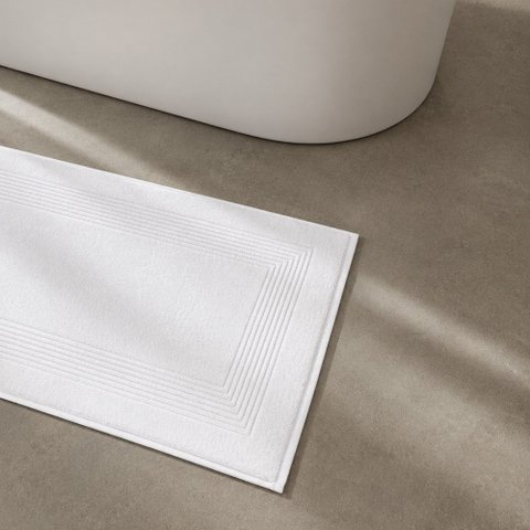 Toalha Piso Banheiro 50x80 Lotus Branco Altenburg Haus