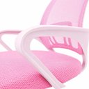 Ver imagem 4 de Kit 4 Cadeiras Begônia Ergonômica Tela Mesh Apoio Lombar até 120kg Rosa