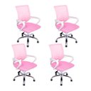 Ver mais imagens de Kit 4 Cadeiras Begônia Ergonômica Tela Mesh Apoio Lombar até 120kg Rosa