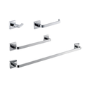 Ver imagem 1 de Kit De Acessório Quadrado Em Latão Cromado Para Banheiro 4 Peças HB-AK002 Harmony Kit De Acessório Q