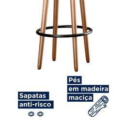 Kit 2 Banquetas Altas Berlim Couríssimo Amarula - Loja Sheep - 2