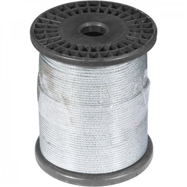 Cabo de aço plastificado alma de fibra 16 mm - 1/16" 6 x 7 Vonder - 1