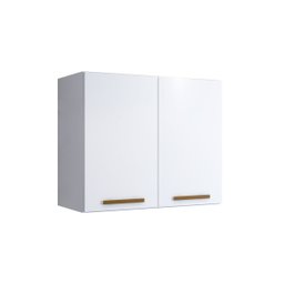 Armário Aéreo Cristal 2 Portas Arte Móveis Branco - 1