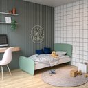 Ver imagem 1 de Cama Infantil Solteiro em Mdf e Madeira Arco-íris Verde - Straub Web