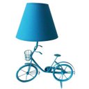 Ver imagem 1 de Luminária Mesa Metal Little Bike Azul 15 x 15 x 29 cm