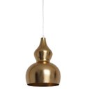 Ver imagem 1 de Luminária Metal Cabaca Dourada Diam 23 cm