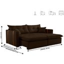 Ver imagem 3 de Sofa Cama e Reclinavel Lisboa 2,00m 03 Lugares Mola Ensacada Txr