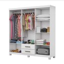 Ver imagem 3 de Guarda Roupa Casal A22 6 Portas 2 Gavetas Com Espelho Carioca Móveis