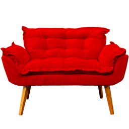 Kit Namoradeira Decorativa + 2 Poltronas Reforçadas Para Amamentação Suede - 3
