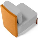 Ver imagem 2 de Poltrona Decorativa Sala Estar Living Pés Madeira Hungria L02 Couríssimo Whisky Linho Cinza - Lyam
