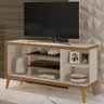 Rack para TV Robson Off White e Canela - 1