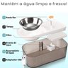 Bebedouro Comedouro Gato Cachorro Pet Filtro Agua Potavel Raçao Alimentaçao Suadavel Usb Silencioso  - 2