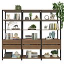 Ver imagem 6 de Estante Armário Multiuso para Livros 6 Gavetas 12 Prateleiras 210cm Madesa