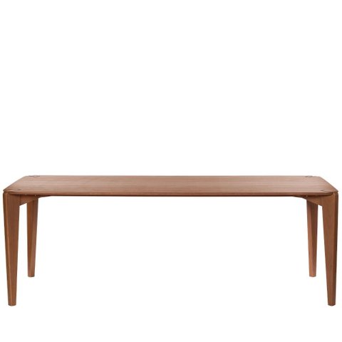 Mesa de Jantar Retangular para 8 Lugares Harmony 219 Cm - Natural C/ Canella