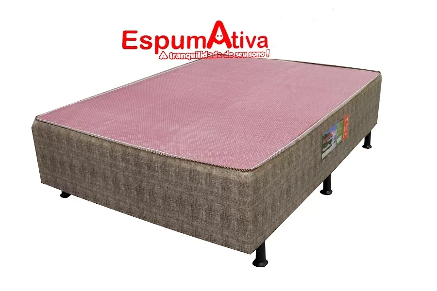 Cama Box Espumativa Casal - Estampa Sortida ( 138x188x43 ) - 1