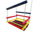 Ver imagem 1 de Balanço Gangorra Infantil Madeira 50x40 Colorido até 100kg