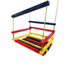Balanço Gangorra Infantil Madeira 50x40 Colorido até 100kg - 1