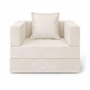 Ver imagem 7 de Poltrona Cama Modular Mold Boucle Reclinável Bege com Almofada Loja Sheep