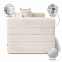 Ver imagem 5 de Poltrona Cama Modular Mold Boucle Reclinável Bege com Almofada Loja Sheep