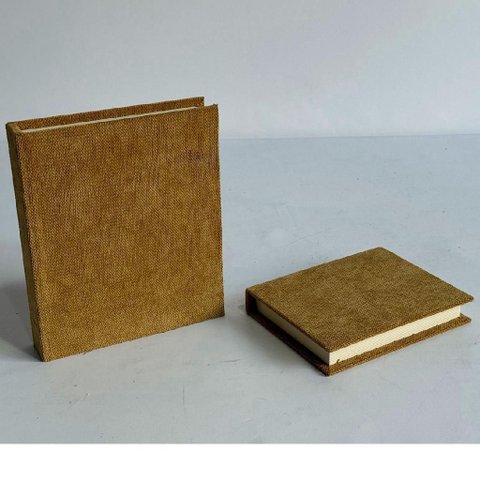 Caixa Organizadora Home&co Livro Chenile Amarelo