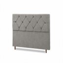 Ver imagem 4 de Cabeceira para Cama Casal King Estofada 1,93m Zoe Vilajo – Suede Cinza